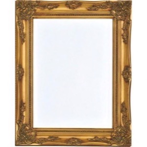 Guld spejl facet let barok 40x50cm - Se flere Guldspejle her