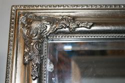 Sølv spejl facetslebet let barok 62x82cm - Se Sølvspejle her