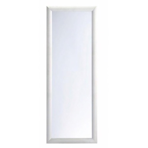Spejl aluminium ramme 48x128cm - Se flere Spejle og Hvide møbler