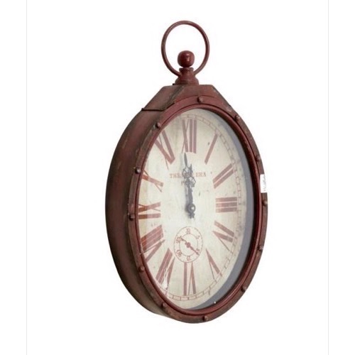 Ur 602 Oval bordeaux/rust antik look slidt metal