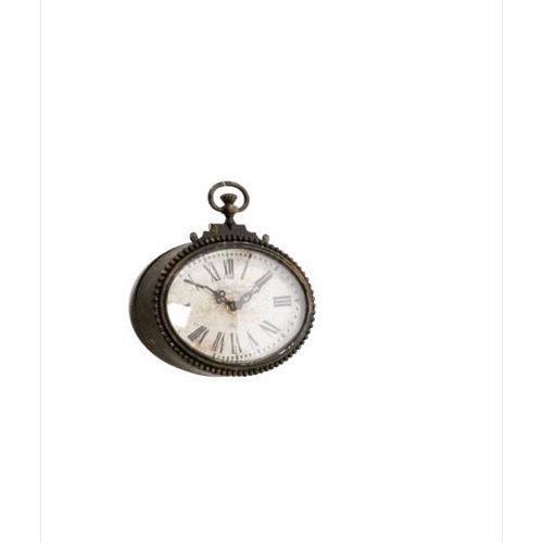 Ur 605 Oval sort/rust antik look slidt metal - Se flere Ure og Spejle