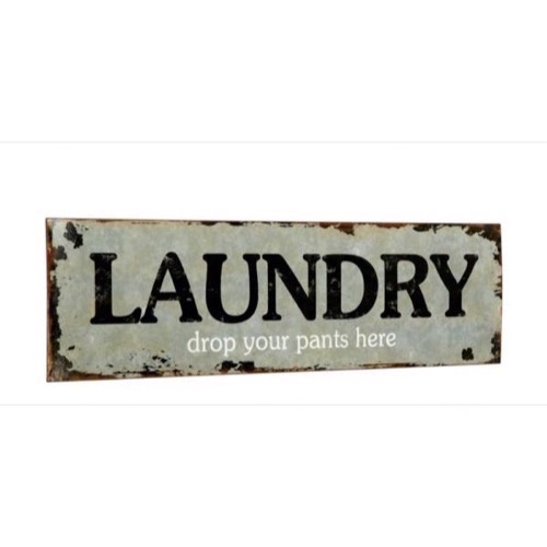 Metal skilt Drop Your Pants Here 61x19cm - Se flere Metal skilte