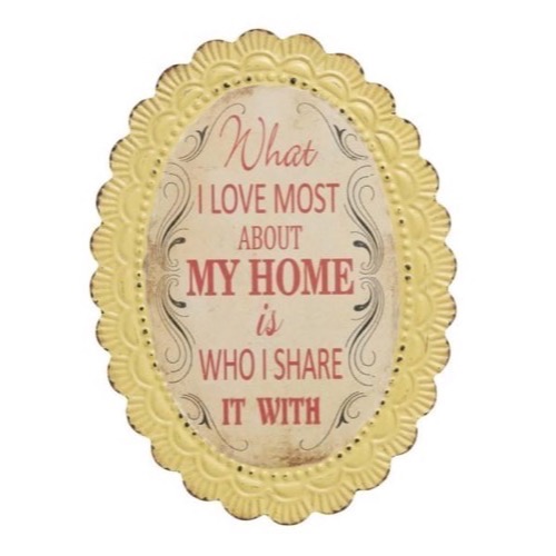 Metal skilt What I Love Most About...34x46cm