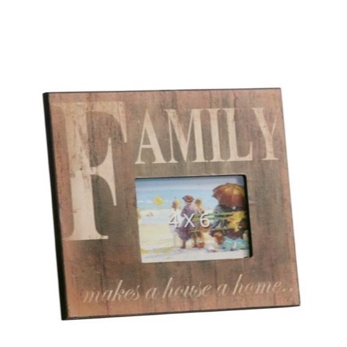 Foto ramme Family Makes A House...28x23 cm