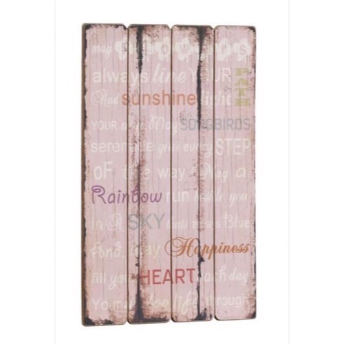 Træ skilt 40x60cm May Flowers Always Line Your - Se også Spejle