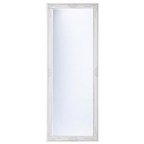 Hvidtspejl facet let barok ramme 70x185cm