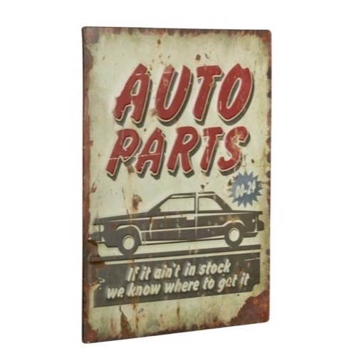 Metal skilt AUTO PARTS 30x40cm