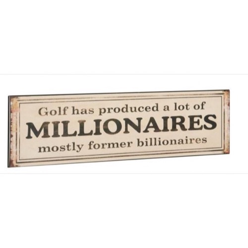 Metal Skilt Golf Has Produced A Lot...40x10cm