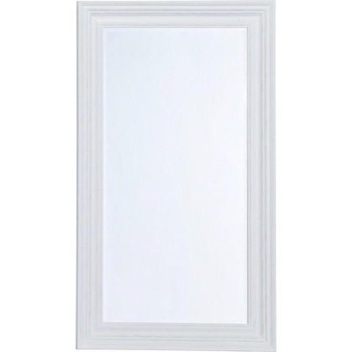 Hvidt spejl 1622 facetslebet 81x141cm