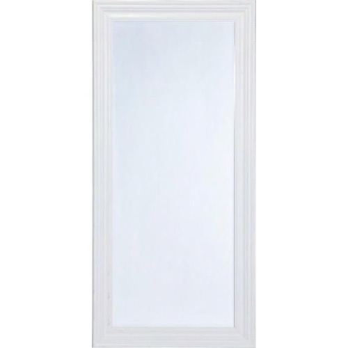 Hvidt spejl 1623 facetslebet klassisk ramme 90x190cm
