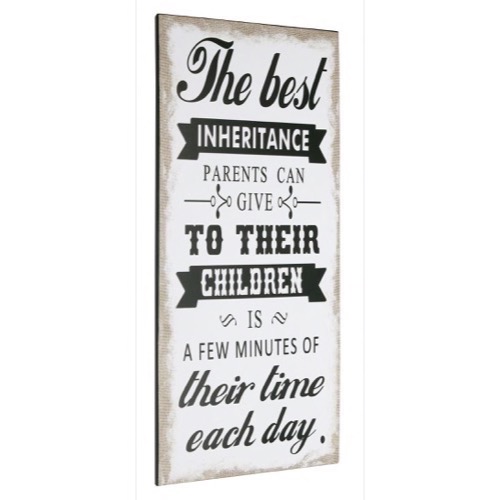  The Best Inheritance Parents Can Give metal skilt 30x60cm Rustikt Retro Skilt - Se metal skilte og spejle