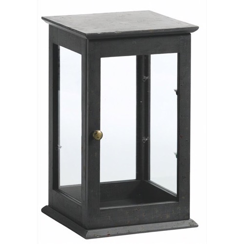 Udstillingsskab m/ glashylder sort 30x50x30cm - Se flere Møbler