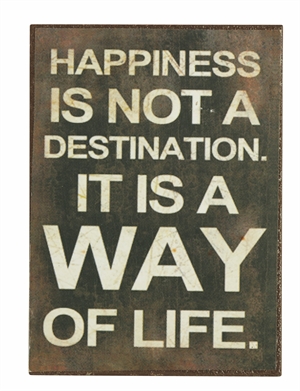 Magnet 5x7cm Happiness Is Not A Destination