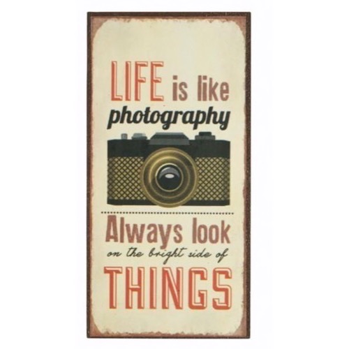 Magnet skilt 5x10cm Life Is Like A Photography