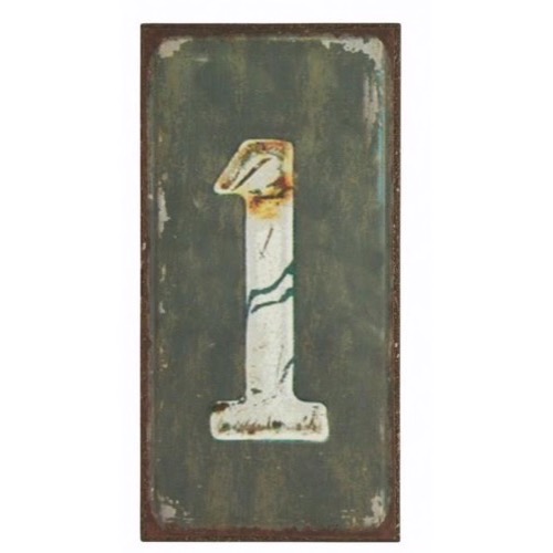 magnet skilt 5x10cm tallet 1 - Se flere Magneter og Skilte