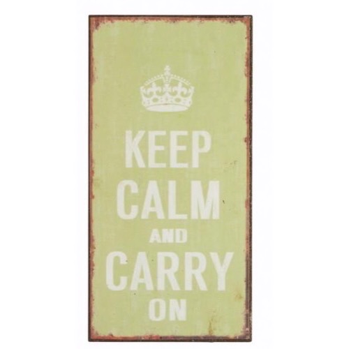 Magnet skilt 5x10cm Keep Calm and Carry On