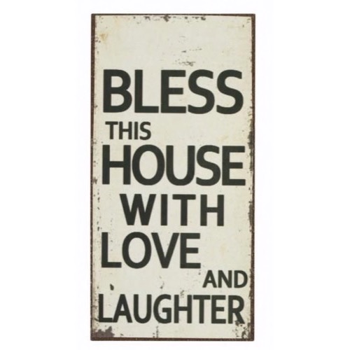 Magnet skilt 5x10cm Bless This House