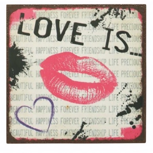 Magnet 7x7cm Love Is...