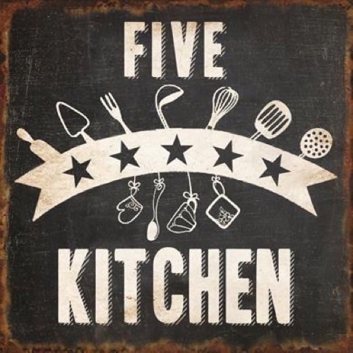 Magnet 7x7cm Five Star Kitchen - Se flere Magneter og Spejle