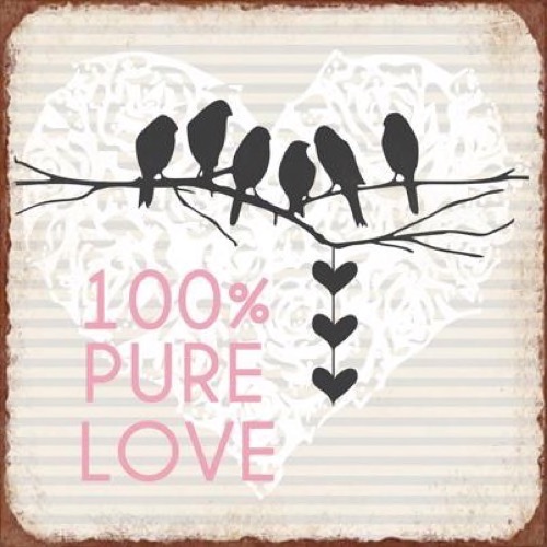 Magnet 7x7cm 100% Pure Love