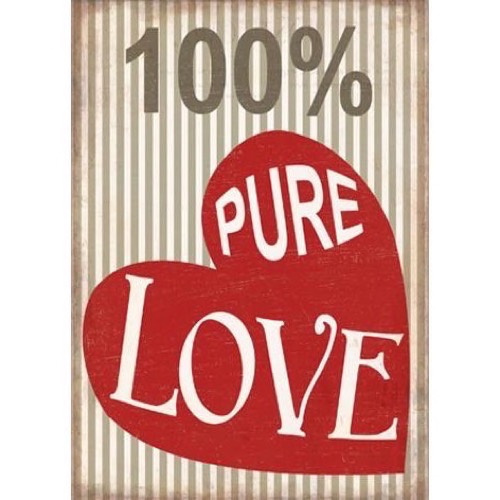 Magnet 5x7cm 100% Pure Love