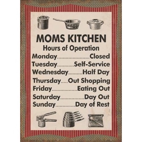 Magnet 5x7cm Moms Kitchen - Se flere Magneter og Spejle