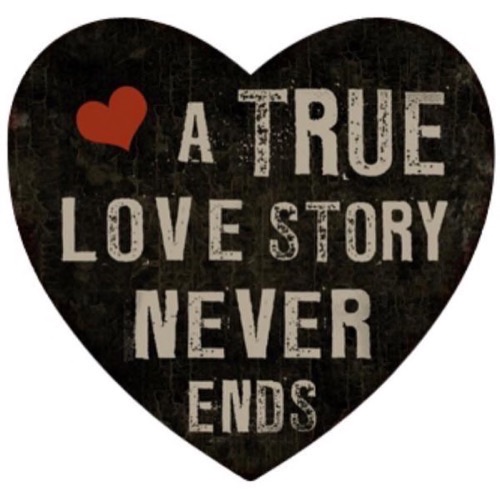 Magnet 8x8cm A True Love Story Never Ends 