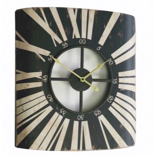 Ur 21012 Zebra antik look slidt metal 44x49x7cm - Se flere Ure og Spejle