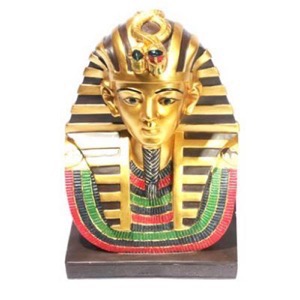 Egyptisk Farao Tut Ankh Amon  h:21cm - Se flere egyptiske figurer og Spejle