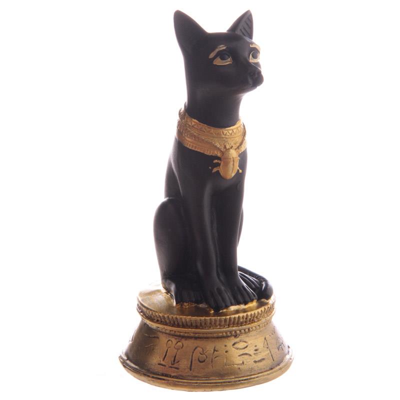 Egyptisk Katte h:13cm - Se egyptiske figurer