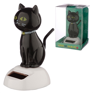 Solcelle figur Sort Kat h:11cm
