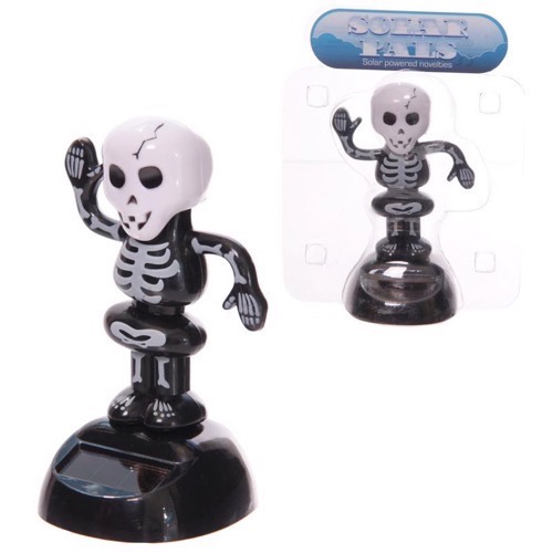 Solcelle figur Sort Skelet h:11cm - Se flere Solcelle figurer og Spejle