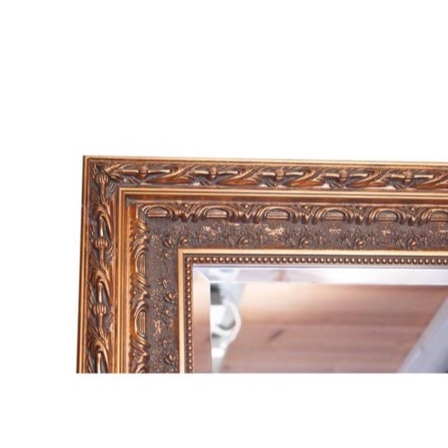 Guld spejl facetslebet 85x190cm - Se flere Guldspejle