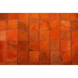 Orange indisk marokko gulvpude 60x60x30cm