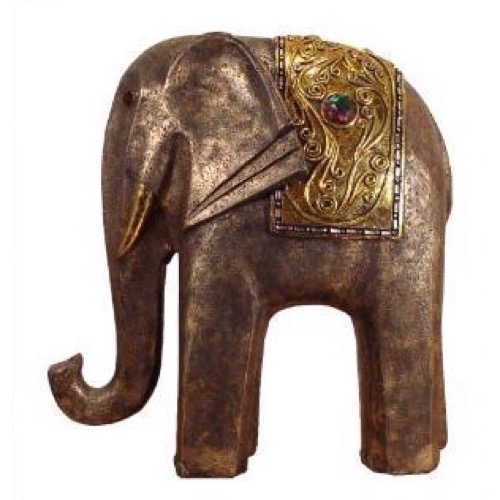 Elefant i polyresin h:34cm - Se flere Elefanter