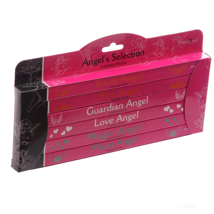 Røgelse Angel\'s Selection Gavesæt 6 varianter - Se Røgelse og Buddha figurer