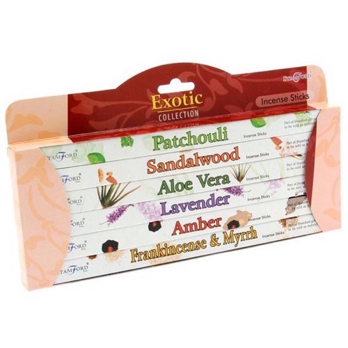 Røgelse Exotic Gavesæt 6 varianter - Se også Buddha figurer