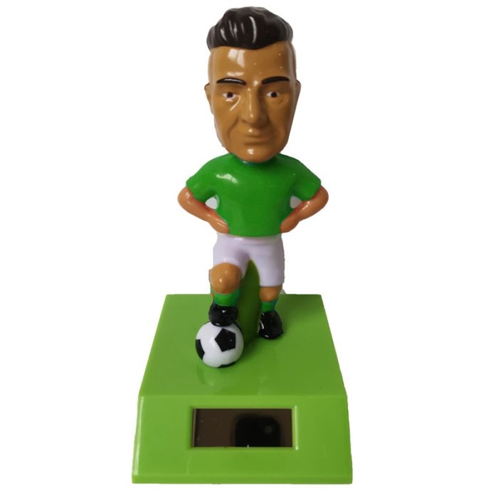 Solcelle figur Fodboldspiller Grøn h:11cm