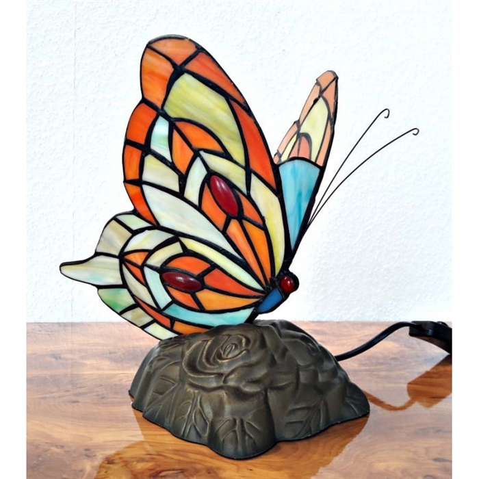 Tiffany sommerfugl lampe DK161  h:24cm