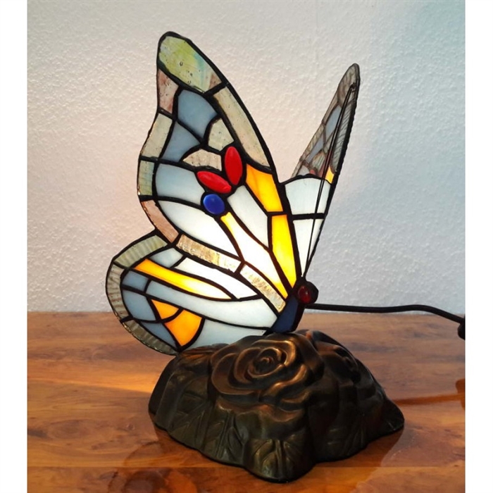 Tiffany sommerfugl lampe DK170  h:24cm